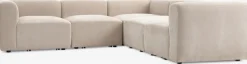 2 Plazas|3 Plazas>JYSK SKEJBYSofá modular SKEJBY 5 plazas rinconero tela beis