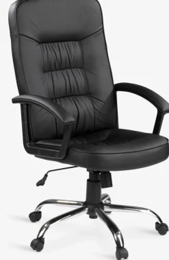 Sillas De Oficina|Sillas Gaming>JYSK SKODSBORGSilla de oficina SKODSBORG polipiel /cromo Negro