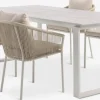 Conjuntos Mesa Y Sillas De Jardín>JUTLANDIA SONNERUP + GILJAMesa SONNERUP L215 + 4 sillas GILJA beis