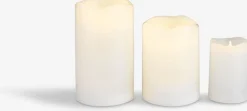 Velas LED>JYSK SORENVela pilar LED SOREN Ø6xA9cm blanco