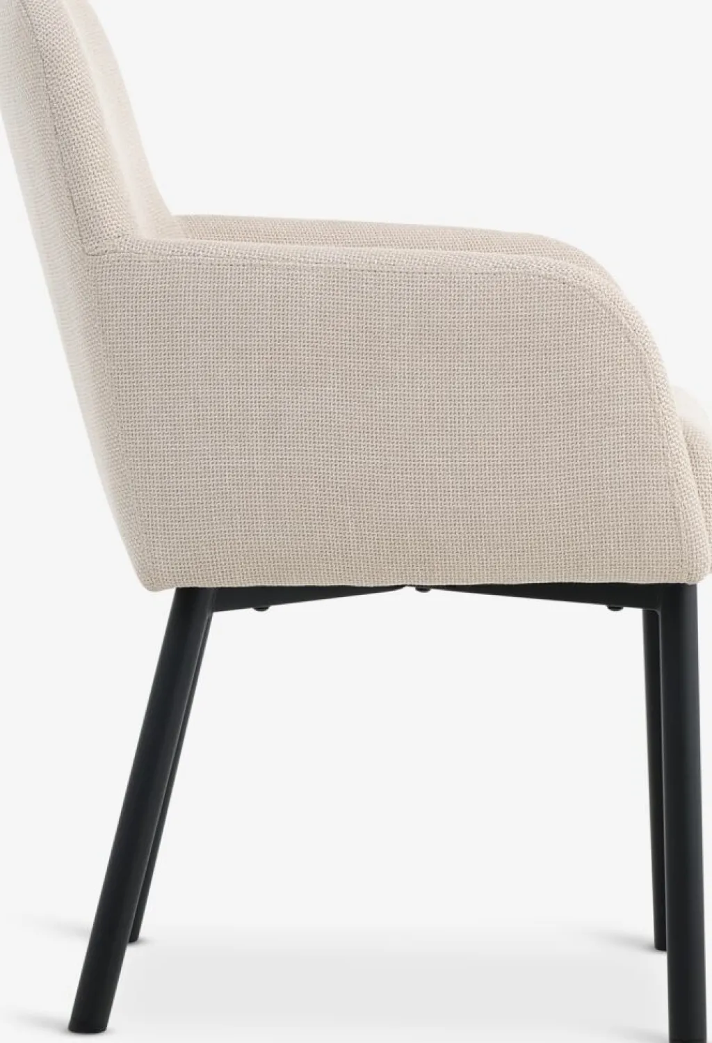 Sillas De Comedor>JYSK SOTTRUPSilla de comedor SOTTRUP tela beis/negro