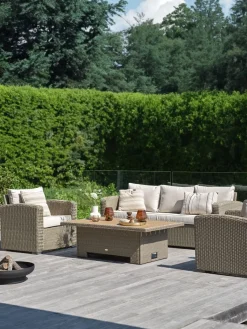 Conjuntos Mesa Y Sillas De Jardín|Muebles De Jardín>JUTLANDIA STAVERNConjunto muebles jardín STAVERN 5 plazas Natural