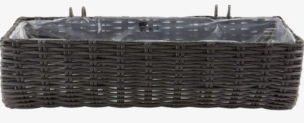 Maceteros>JYSK STEINTROSTJardinera para balcón STEINTROST A18xL50xA16 negro