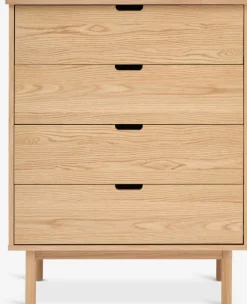 Cómodas|Cómodas>Royal Oak STUBBERUPCómoda STUBBERUP 4 cajones roble natural