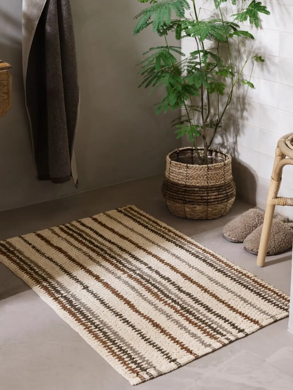 Alfombras De Baño>JYSK SUNDBORNPLUSAlfombrilla de baño SUNDBORN 60x90 rayas