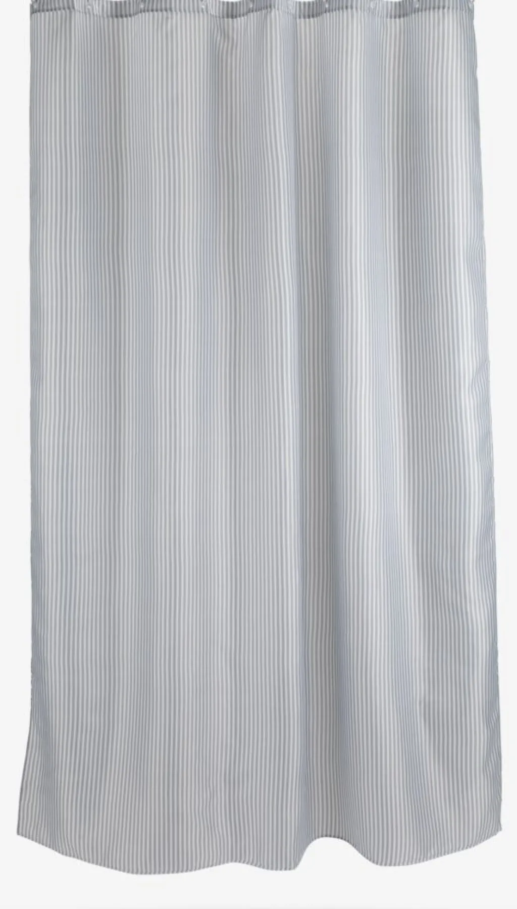 Cortinas De Baño>JYSK SUNDBYPLUSCortina de ducha SUNDBY 180x200 gris/blanco
