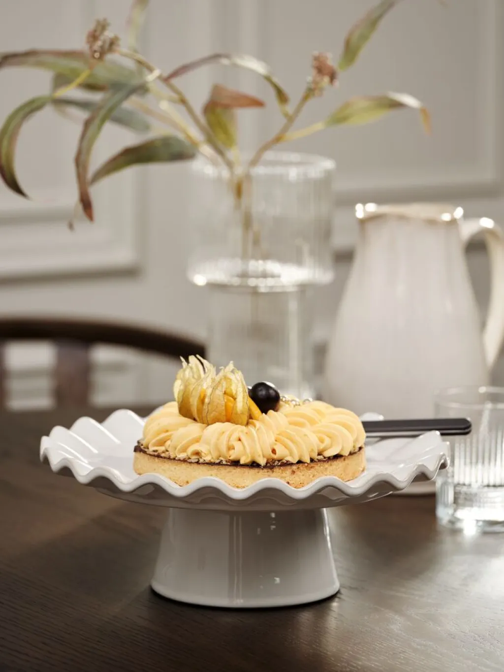 Accesorios De Cocina>JYSK SUNESoporte para tartas SUNE Ø28xA10cm blanco