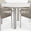 Conjuntos Mesa Y Sillas De Jardín>JUTLANDIA SURNADAL + GILJAMesa SURNADAL Ø150 + 4 sillas GILJA beis