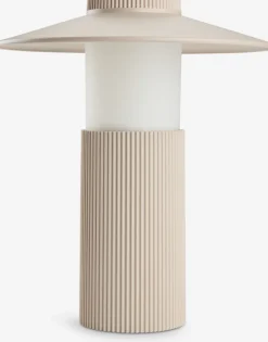 Iluminación Exterior>JYSK SVANELámpara de mesa recargable SVANE Ø21×A25cm arena