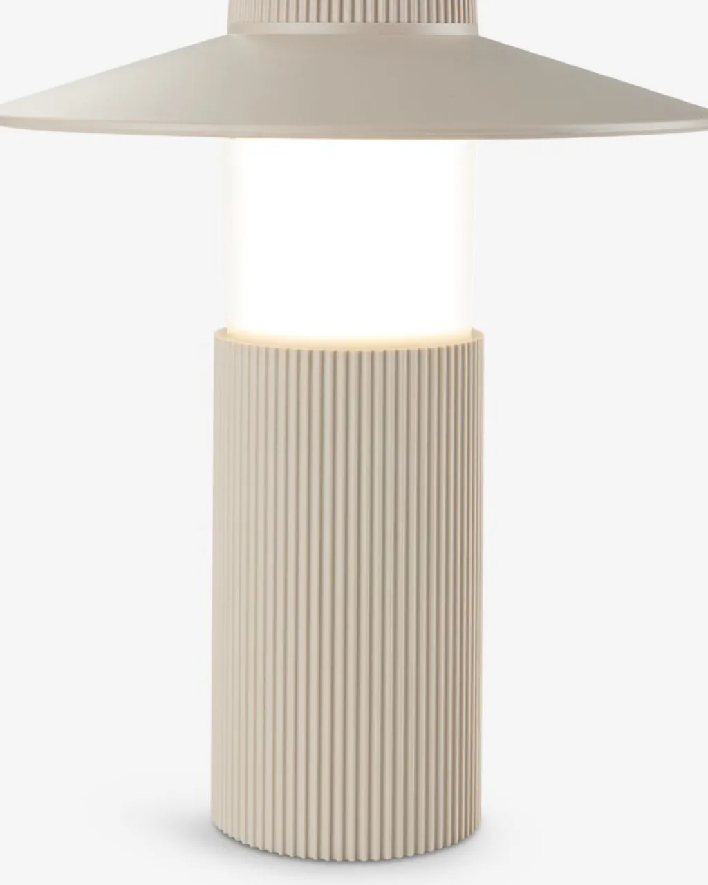 Iluminación Exterior>JYSK SVANELámpara de mesa recargable SVANE Ø21×A25cm arena