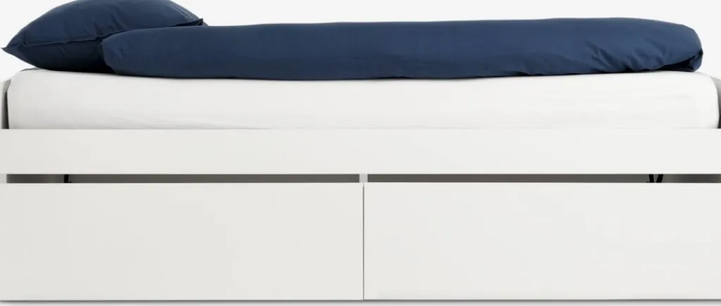 Camas Para Niños|90 X 200 Cm>JYSK TANGBJERGCama con almacenaje TANGBJERG 90/180x200 blanco