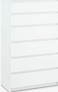 Cómodas|Cómodas>JYSK TANGECómoda TANGE 6 cajones blanco
