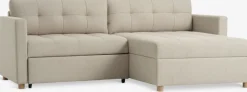 Sofás Cama|Sofás Cama>JYSK TEGLHUSESofá cama con chaise longue TEGLHUSE tela beis
