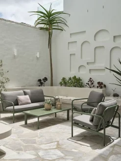 Conjuntos Mesa Y Sillas De Jardín|Muebles De Jardín>JYSK TEGLUMConjunto muebles jardín TEGLUM 4,5 plazas Verde oliva