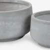 Maceteros>JYSK TERASSEMacetero TERASSE Ø44/36 gris juego de 2