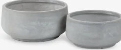 Maceteros>JYSK TERASSEMacetero TERASSE Ø44/36 gris juego de 2
