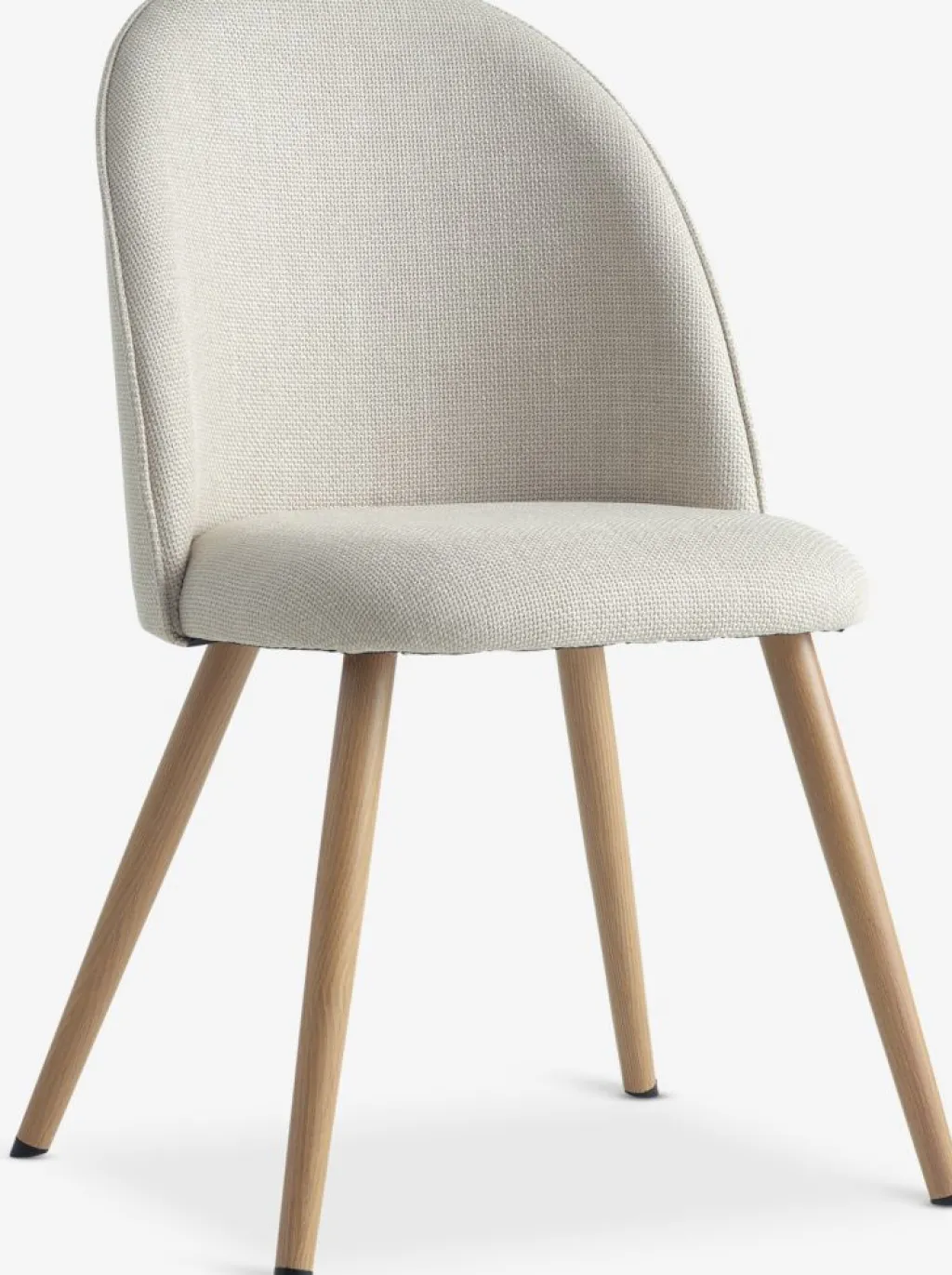 Sillas De Comedor>JYSK THORUPSilla de comedor THORUP tela beis/color roble natural