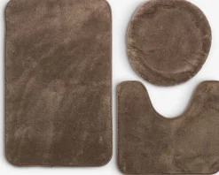 Alfombras De Baño>JYSK TIMSFORSBASICJuego alfombrillas baño TIMSFORS juego de 3 arena oscuro