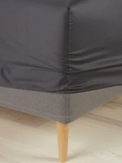 Sábanas Para Colchones|Sábanas Para Toppers>KRONBORG TINEGOLDSábana bajera ajustable de satén TINE 90x200x35 Gris