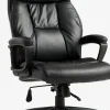 Sillas De Oficina|Sillas Gaming>JYSK TJELESilla de oficina TJELE polipiel negro/negro