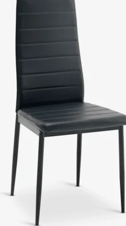 Sillas De Comedor>JYSK TOREBYSilla de comedor TOREBY polipiel negro/negro