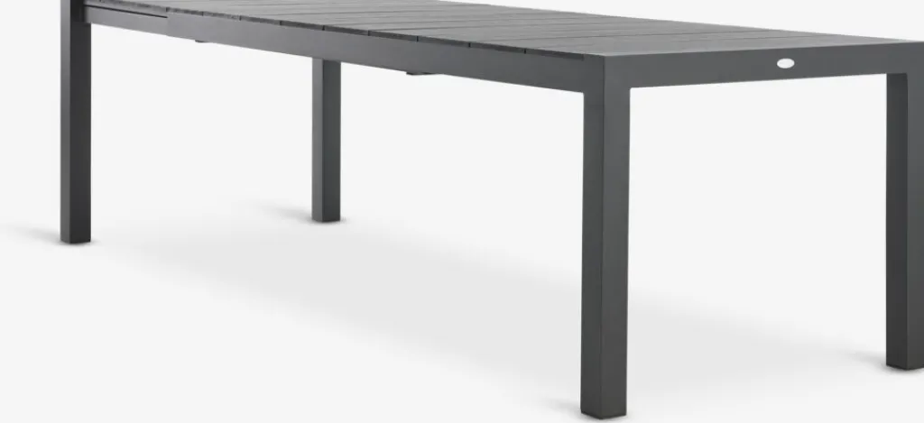 Conjuntos Mesa Y Sillas De Jardín>JUTLANDIA TYDAL + LOMMAMesa TYDAL L208/272 + 4 sillas LOMMA negro