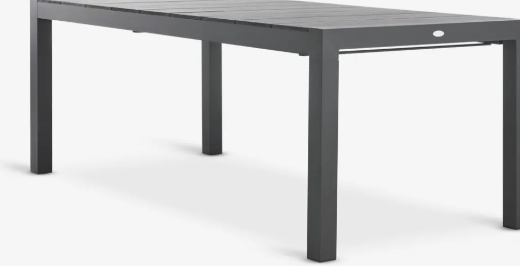 Conjuntos Mesa Y Sillas De Jardín>JYSK TYDAL + ORKANGERMesa TYDAL L208/272 negro + 4 sillas ORKANGER natural