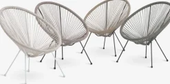 Sillas De Jardín|Muebles De Jardín>JYSK UBBERUPSillón de exterior UBBERUP variado Surtido, Arena oscuro, Verde empolvado, Natural, Blanco