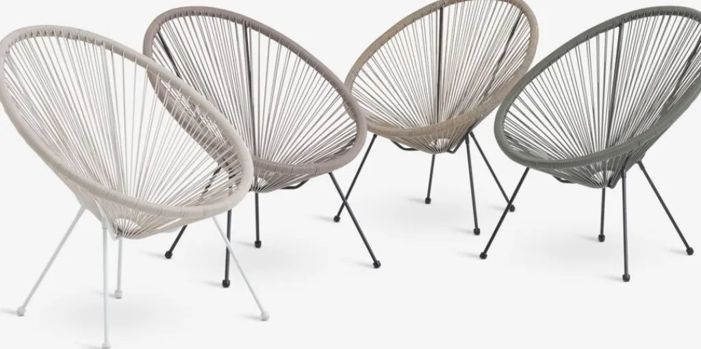 Sillas De Jardín|Muebles De Jardín>JYSK UBBERUPSillón de exterior UBBERUP variado Surtido, Arena oscuro, Verde empolvado, Natural, Blanco