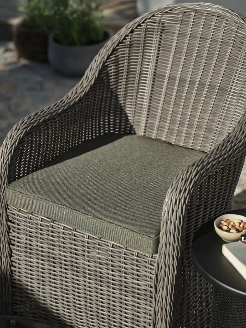 Cojines Para Sillas De Jardín>JUTLANDIA UDSIGTENCojín de jardín para silla UDSIGTEN Oliva oscuro