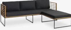 Muebles De Jardín>JYSK UGILTSofá de exterior UGILT con chaise longue 3 plazas madera