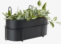 Maceteros>JYSK UGLEJardinera balcón UGLE A23xL37xA22 negro