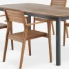 Conjuntos Mesa Y Sillas De Jardín>JUTLANDIA ULBJERG + HAMRAMesa ULBJERG L214/297 + 4 sillas HAMRA madera dura