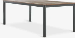 Conjuntos Mesa Y Sillas De Jardín>JUTLANDIA ULBJERG + SIRDALMesa ULBJERG L214/297 madera dura + 4 sillas SIRDAL gris