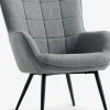 Sillones>JYSK ULDUMSillón ULDUM tela gris/negro