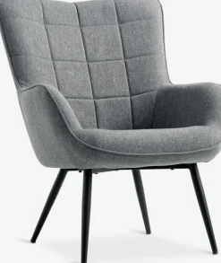 Sillones>JYSK ULDUMSillón ULDUM tela gris/negro