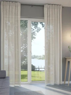 Cortinas Traslúcidas>JYSK UNNENCortina UNNEN 1x140x300 aspecto lino Arena