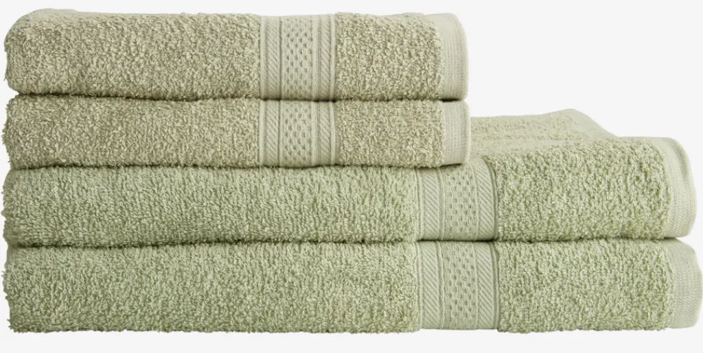Toallas De Lavabo|Toallas De Manos>JYSK UPPSALABASICToalla de mano UPPSALA 50x90cm Verde claro