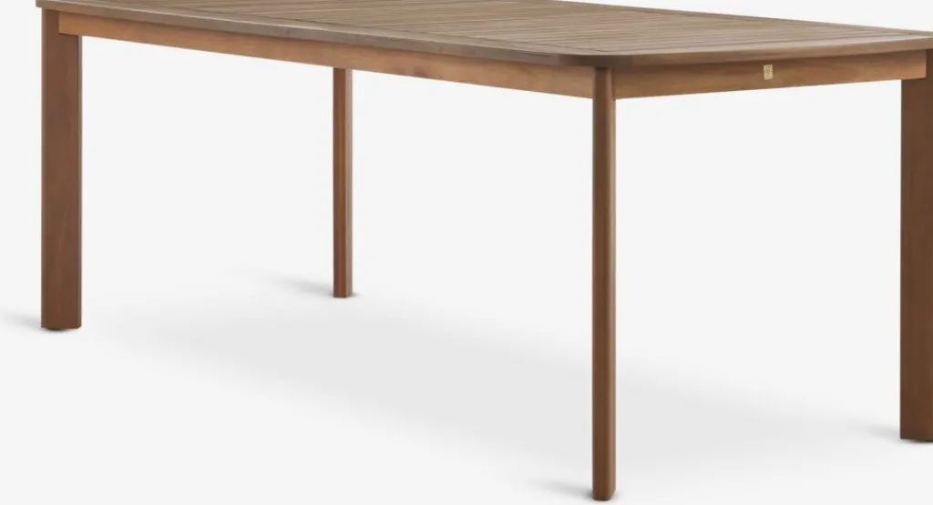 Conjuntos Mesa Y Sillas De Jardín>JYSK UVDAL + GAMMELBYMesa UVDAL L223 madera dura + 4 sillas GAMMELBY gris