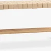 Bancos|Bancos>JYSK VADEHAVETBanco VADEHAVET con estante roble natural /natural