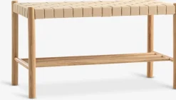Bancos|Bancos>JYSK VADEHAVETBanco VADEHAVET con estante roble natural /natural