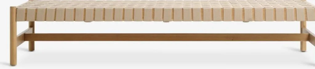 Divanes Cama>JYSK VADEHAVETDiván cama VADEHAVET 189x67 tela natural/roble
