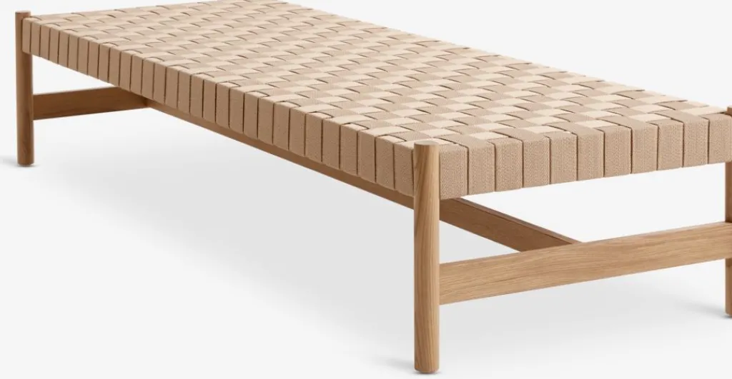 Divanes Cama>JYSK VADEHAVETDiván cama VADEHAVET 189x67 tela natural/roble