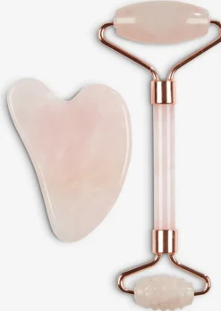 Cuidado Personal|Accesorios>JYSK VALLSTARodillo facial y piedra masaje VALLSTA rosa