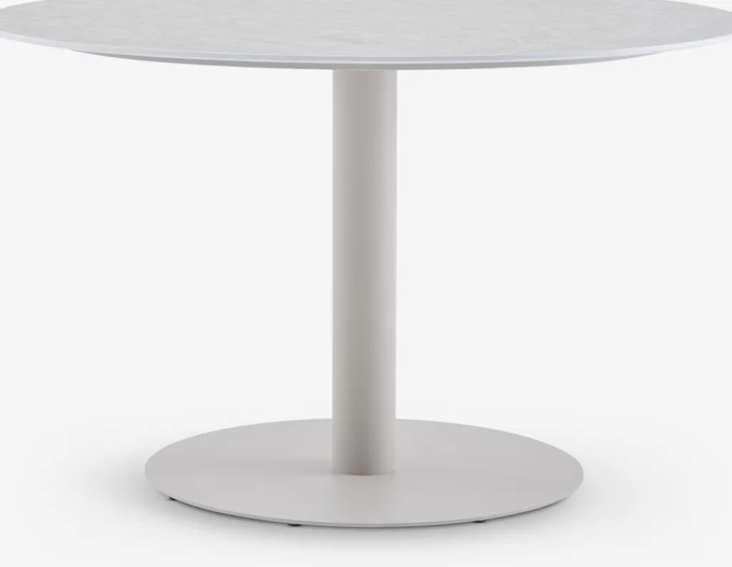 Conjuntos Mesa Y Sillas De Jardín>JYSK VAMDRUP + INGSTRUPMesa VAMDRUP Ø120 + 4 sillas INGSTRUP beis Beige