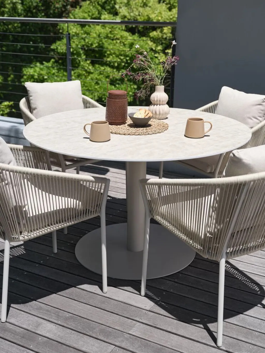 Mesas De Jardín>JYSK VAMDRUPMesa de jardín VAMDRUP Ø120 beis Beige