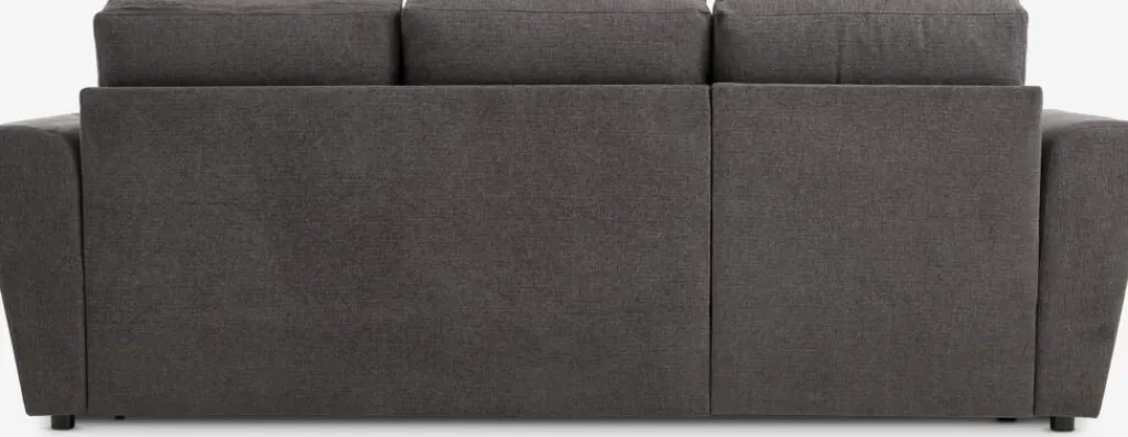 Sofás Cama|Sofás Cama>JYSK VEJLBYSofá cama con chaise longue VEJLBY tela Gris oscuro