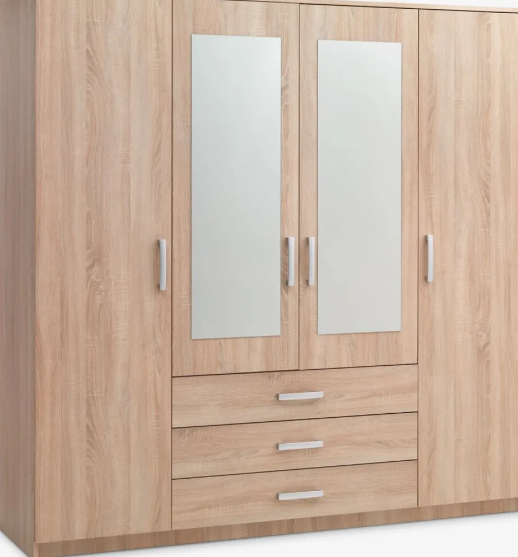 Armarios|Todos Los Armarios>JYSK VELLERUPArmario VELLERUP 200x200 combi color Roble claro