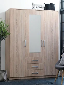 Armarios|Todos Los Armarios>JYSK VELLERUPArmario VELLERUP 151x200 combi color Roble claro