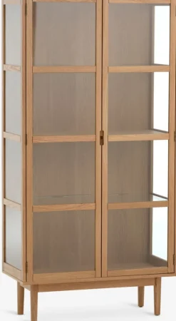 Vitrinas|Vitrinas>Royal Oak VESTERBYVitrina VESTERBY alta 2 puertas Roble natural